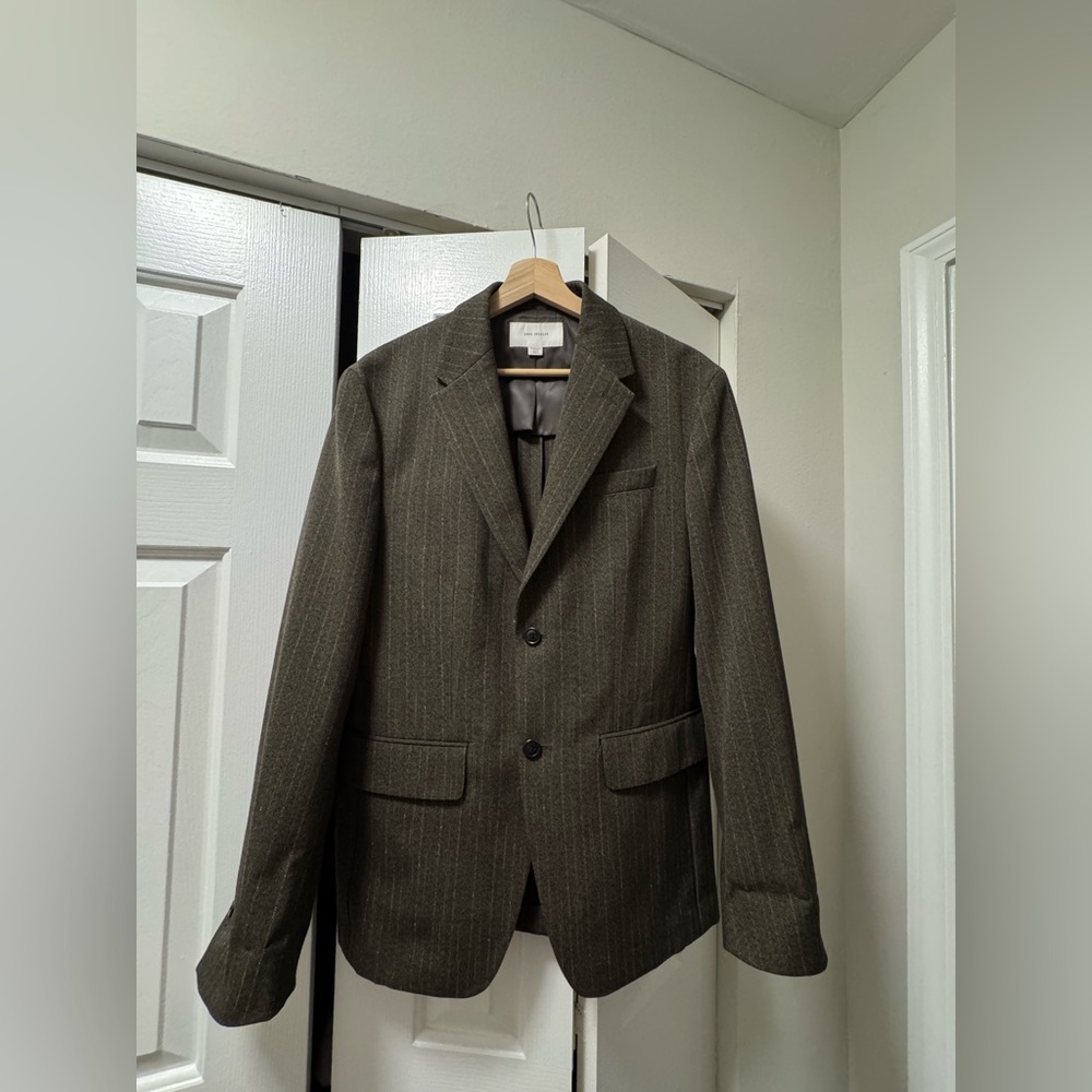Zara Brown Pinstripe Men's Blazer